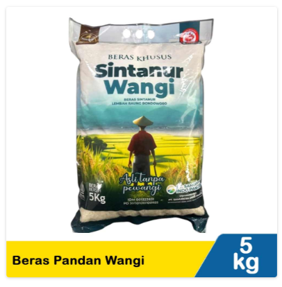 Beras Khusus Sintanur Pandan Wangi 5Kg